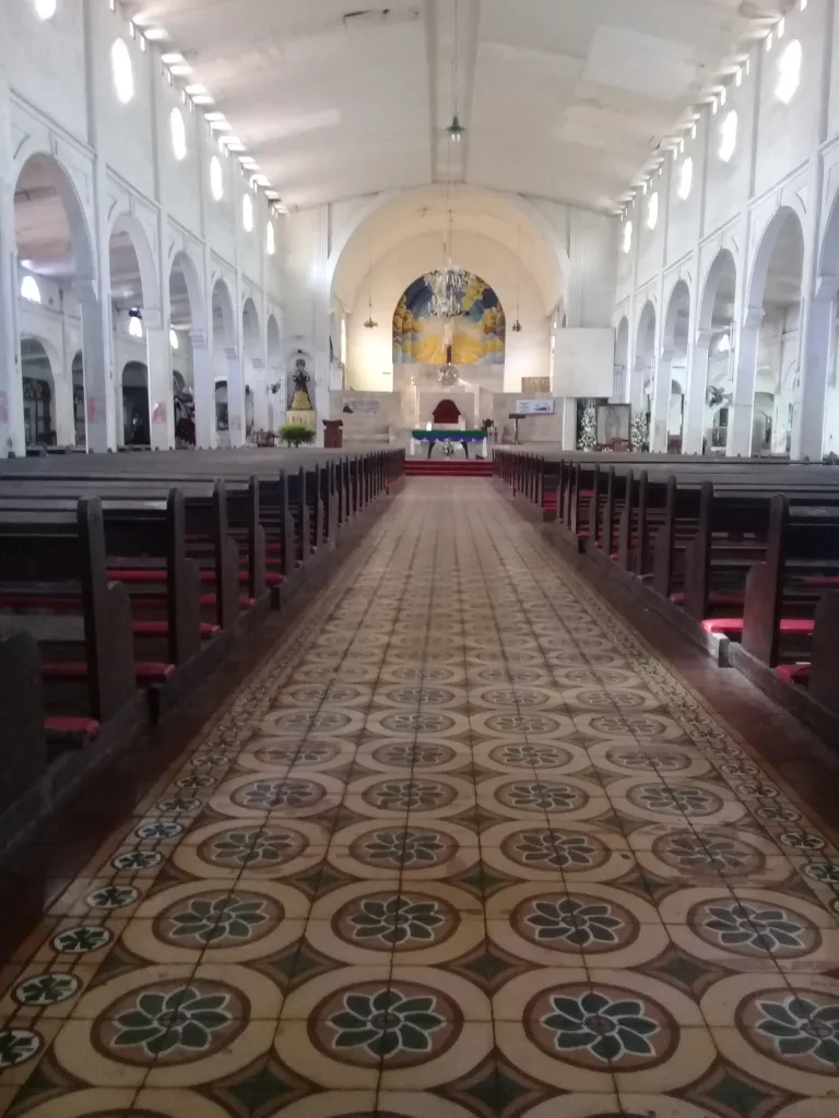Interior of the old Cathedral of San Nicolas de Tolentino, Tandag