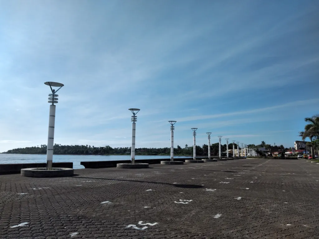 Tandag City Boulevard, on the Pacific shore